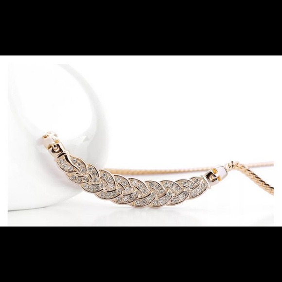 🍀New Austrian crystal Gold / Silver jewelry set. - Picture 5 of 14